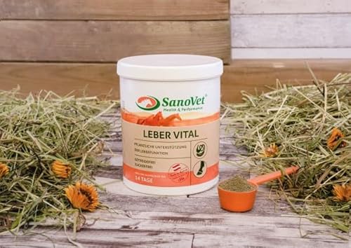 SanoVet Leber Vital 1000 g Dose - Eine gesunde Leber ist als Entgiftungsorgan besonders wichtig! Leber VITAL ist Getreide- und zuckerfrei! von EPONA