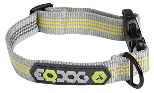 EQDOG 550-576 Classic Collar, M, grau/gelb von EQDOG