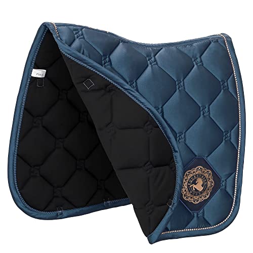 EQUESTRIAN QUEEN Amsterdam 23SS vielseitig und Dressur Square Pad | REIT Schabracke Satteldecken Full Size Weihnachts-Schabracke VS und DR Satteldecke (Ozean, Vielseitig) von EQUESTRIAN QUEEN