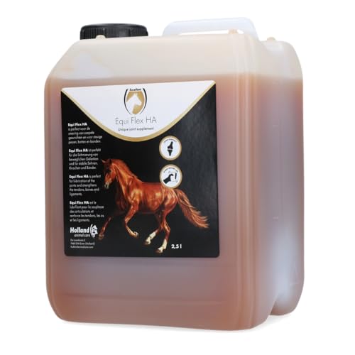 Excellent Equi Flex HA Liquid - Unterstützt die Schmierung Flexibler Gelenke und sorgt für Starke Sehnen, Knochen und Bänder - Geeignet für Pferde - 2.5 Liter von EQUI