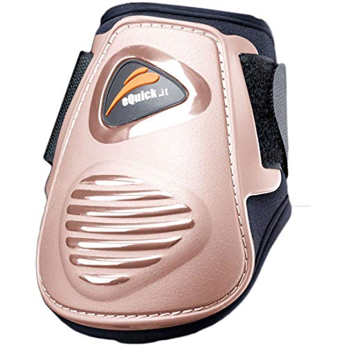 eQuick eLight Velcro Rear Fetlock Boots Large Pink von EQUICK