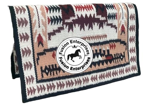 EQUIEMPRESS Sattelunterlage Western Ranch/Westernsatteldecke aus Neuseelandwolle, Top Wool Pad Sensor Flex (Anpassung möglich) A-109 (34" x 38") von EQUIEMPRESS