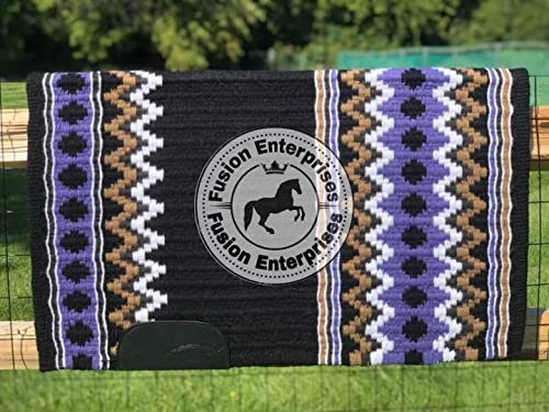 EQUIEMPRESS Sattelunterlage Western Ranch/Westernsatteldecke aus Neuseelandwolle, Top Wool Pad Sensor Flex (Anpassung möglich) A15 (34" x 36") von EQUIEMPRESS