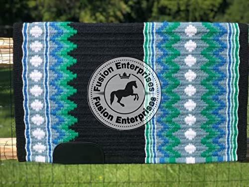 EQUIEMPRESS Sattelunterlage Western Ranch/Westernsatteldecke aus Neuseelandwolle, Top Wool Pad Sensor Flex (Anpassung möglich) A19 (34" x 32") von EQUIEMPRESS