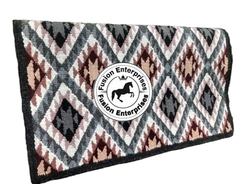 EQUIEMPRESS Sattelunterlage Western Ranch/Westernsatteldecke aus Neuseelandwolle, Top Wool Pad Sensor Flex (Anpassung möglich) A79 (34" x 42") von EQUIEMPRESS