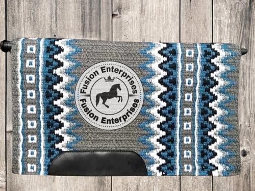 EQUIEMPRESS Sattelunterlage Western Show/Westernsatteldecke aus Neuseelandwolle, Top Wool Pad Sensor Flex (Anpassung möglich) A-113 (34" x 40") von EQUIEMPRESS