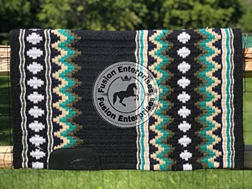 EQUIEMPRESS Sattelunterlage Western Show/Westernsatteldecke aus Neuseelandwolle, Top Wool Pad Sensor Flex (Anpassung möglich) A-14 (34" x 33") von EQUIEMPRESS