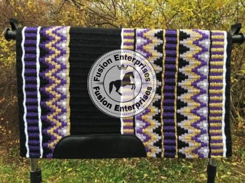 EQUIEMPRESS Sattelunterlage Western Show/Westernsatteldecke aus Neuseelandwolle, Top Wool Pad Sensor Flex (Anpassung möglich) A-161 (34" x 32") von EQUIEMPRESS