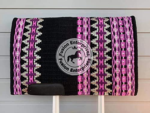 EQUIEMPRESS Sattelunterlage Western Show/Westernsatteldecke aus Neuseelandwolle, Top Wool Pad Sensor Flex (Anpassung möglich) A-180 (34" x 34") von EQUIEMPRESS