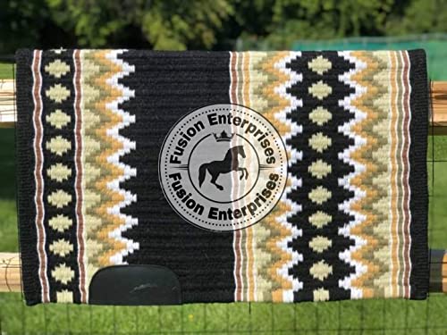 EQUIEMPRESS Sattelunterlage Western Show/Westernsatteldecke aus Neuseelandwolle, Top Wool Pad Sensor Flex (Anpassung möglich) A-25 (34" x 42") von EQUIEMPRESS