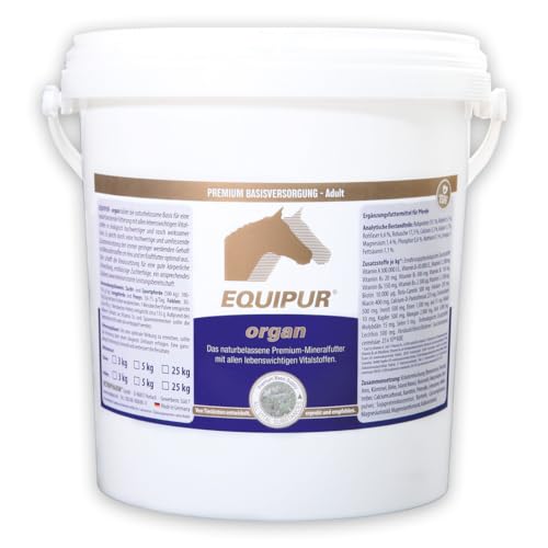 EQUIPUR- Organ 3 kg - Pellet | Naturbelassenes Premium-Mineralfutter für gesunde Hufe und glänzendes Fell mit lebenswichtigen Vitalstoffen in biologisch hochwertiger Form von Equipur
