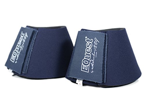 EQuest Neopren Hufglocken | Springglocken in vielen Varianten (XXL, marine) von EQuest