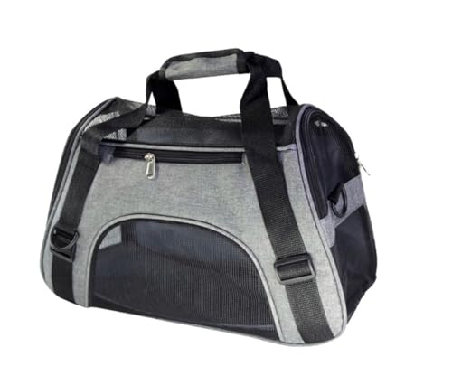 Eran Easy Life Tragetasche für Haustiere mit verstellbarem Schultergurt und leichtem Design (Grau, 18,5 x 9,65 x 13 cm) von ERAN EASY LIFE