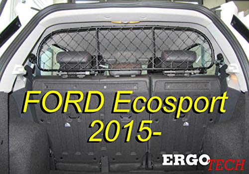ERGOTECH Trennnetz Trenngitter kompatibel mit Ford Ecosport (ab BJ 2015), RDA65-S, für Hunde und Gepäck von ERGOTECH