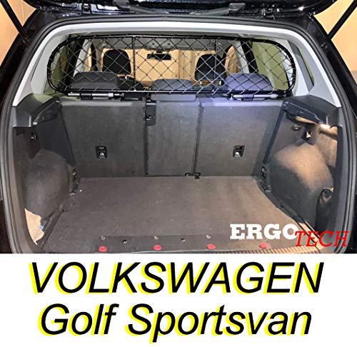 ERGOTECH Trennnetz Trenngitter kompatibel mit Volkswagen Golf Sportsvan RDA65-S8, für Hunde und Gepäck. von ERGOTECH