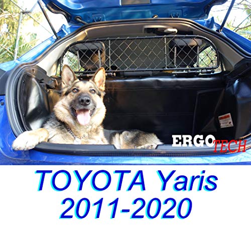 ERGOTECH Trennnetz Trenngitter Hundenetz Hundegitter RDA65-XS für Toyota Yaris BJ 2011-2020 von ERGOTECH