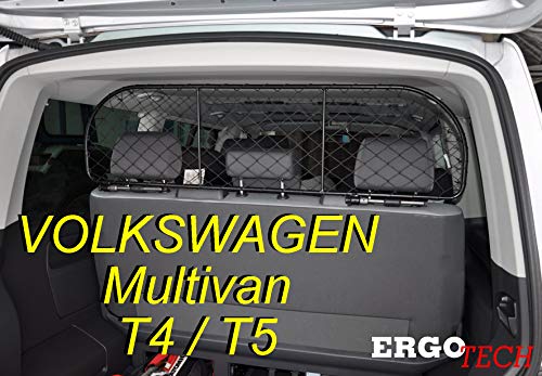 ERGOTECH Trennnetz Trenngitter Hundenetz Hundegitter für Volkswagen Multivan T4 und T5 von ERGOTECH