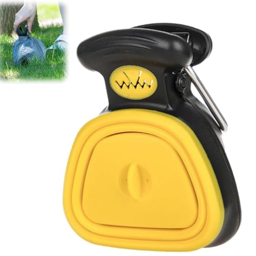 ERGRFHNL Handheld Puppy Poop Scooper, 2024 New Portable Dog Pooper Scooper for Small Large Dogs, Portable Handheld Dog Pooper Scooper, Suitable for Outdoor Use (Large,Yellow) von ERGRFHNL