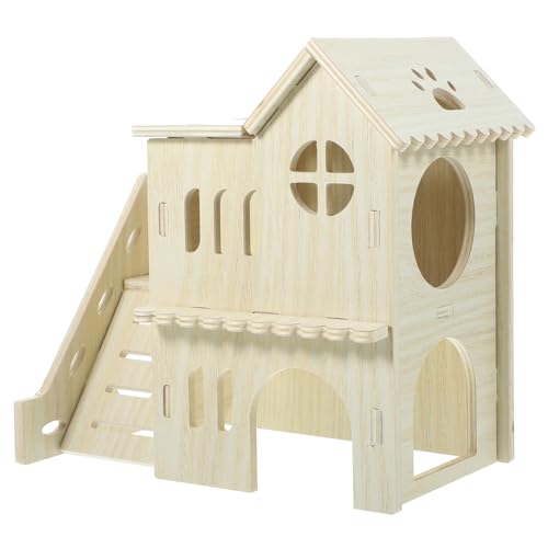 ERINGOGO 1 Satz Hamster Massives Holzhause Laufstall Rampe Schlafen Gemütlich Meerschweinchen -versteck Drinnen Hütte Nest Klein Für Verstecken Multi Kammer Hölzern ERINGOGO 1 Satz Hamster Massives Holzhause Laufstall Rampe Schlafen Gemütlich Meerschweinchen -versteck Drinnen Hütte Nest Klein Für Verstecken Multi Kammer Hölzern von ERINGOGO