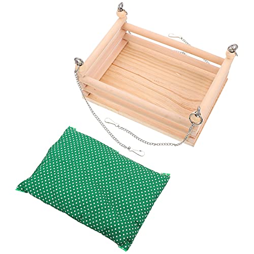 ERINGOGO 1Satz Hamster Hängematte Aus Holz Mit Warmem Baumwollpolster Hängende Matte Für Kleine Haustiere Wie Hamster Mäuse Und Chinchillas Für Schlaf Tierdekoration ERINGOGO 1Satz Hamster Hängematte Aus Holz Mit Warmem Baumwollpolster Hängende Matte Für Kleine Haustiere Wie Hamster Mäuse Und Chinchillas Für Schlaf Tierdekoration von ERINGOGO