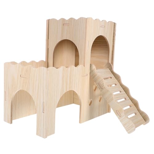 ERINGOGO 1satz Doppelstöckiges Hamsterhaus Mit Leiter Gemütlicher Rückzugsort Für Meerschweinchen Und Kaninchen Aus Robustem Holz Für Käfig Und Spielplatz Fördert Entspannung Und ERINGOGO 1satz Doppelstöckiges Hamsterhaus Mit Leiter Gemütlicher Rückzugsort Für Meerschweinchen Und Kaninchen Aus Robustem Holz Für Käfig Und Spielplatz Fördert Entspannung Und von ERINGOGO
