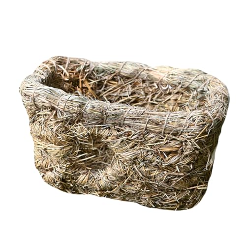 ERINGOGO Kaninchen Haus Haustierhaus Handgewebtes Strohhaus Schlafhaus Für Kleines Haustier Kompaktes Design Platz Sparend Langlebiges Material Spielplatz Für Kleine Haustiere ERINGOGO Kaninchen Haus Haustierhaus Handgewebtes Strohhaus Schlafhaus Für Kleines Haustier Kompaktes Design Platz Sparend Langlebiges Material Spielplatz Für Kleine Haustiere von ERINGOGO