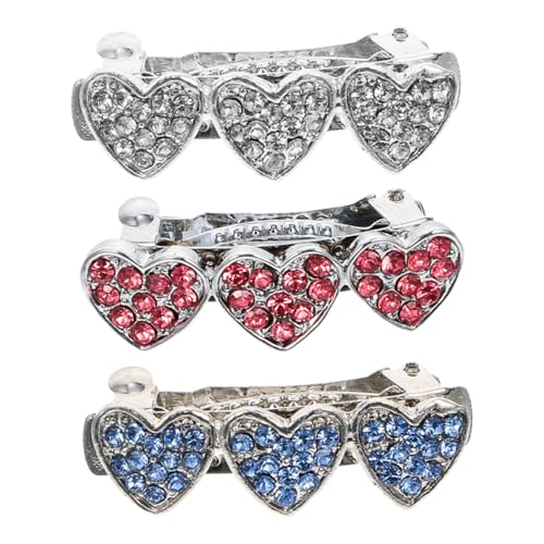 ERINGOGO 3 Stück Teiliges Hundehaarspangen aus Langlebiger Legierung Herzförmige Strass Haarnadeln für Welpen Nicht Verblassend Leichtes und Komfortables Haustier Accessoire ERINGOGO 3 Stück Teiliges Hundehaarspangen aus Langlebiger Legierung Herzförmige Strass Haarnadeln für Welpen Nicht Verblassend Leichtes und Komfortables Haustier Accessoire von ERINGOGO
