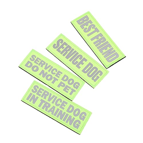 ERINGOGO 4Stücke Hundeflicken Für Service Reflektierende Hundegeschirr Patches Verschleißfestes Design Für Stilvolle Outfits Und Training ERINGOGO 4Stücke Hundeflicken Für Service Reflektierende Hundegeschirr Patches Verschleißfestes Design Für Stilvolle Outfits Und Training von ERINGOGO