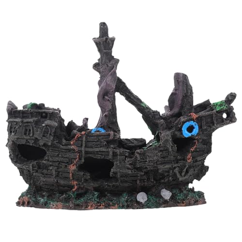 ERINGOGO Aquarium Ornament Landschaft Künstliche Aquarium Dekorationen Große Fische Schwimmendes Boot Aquarium Schiffsschmuck Schiffswrack Dekoration Schiffsversteck Requisite ERINGOGO Aquarium Ornament Landschaft Künstliche Aquarium Dekorationen Große Fische Schwimmendes Boot Aquarium Schiffsschmuck Schiffswrack Dekoration Schiffsversteck Requisite von ERINGOGO