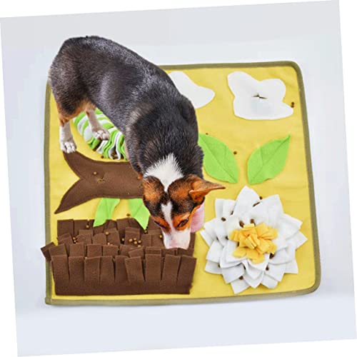 ERINGOGO Bissfeste Schnüffelmatte für Hunde Polar Fleece Kuschelkissen Faltbare Beschäftigungsmatte zum Verstecken von Leckerlis Stressabbau und Intelligenztraining für Welpen und ERINGOGO Bissfeste Schnüffelmatte für Hunde Polar Fleece Kuschelkissen Faltbare Beschäftigungsmatte zum Verstecken von Leckerlis Stressabbau und Intelligenztraining für Welpen und von ERINGOGO