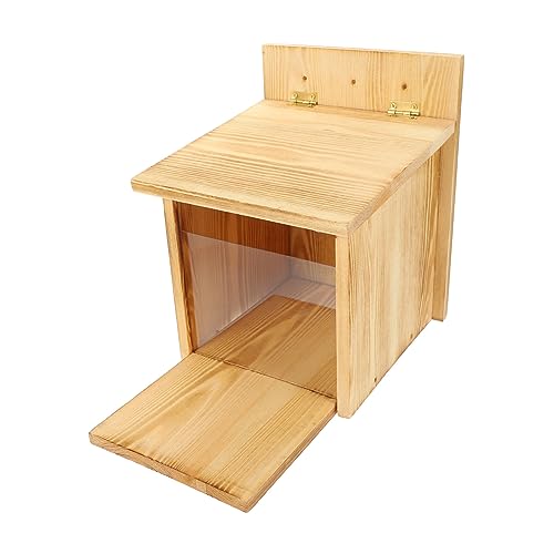 ERINGOGO Fütterungstisch aus Holz Kreativer Futterspender für Draußen für Fütterung von Nüssen und Lebensmitteln Langlebig Hervorragender ERINGOGO Fütterungstisch aus Holz Kreativer Futterspender für Draußen für Fütterung von Nüssen und Lebensmitteln Langlebig Hervorragender von ERINGOGO
