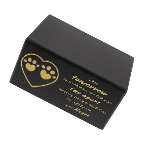 ERINGOGO Gedenkstapfen Memory Box Pet Memorial Remembrance Holz Urne Box Holz Haustier Urne von ERINGOGO