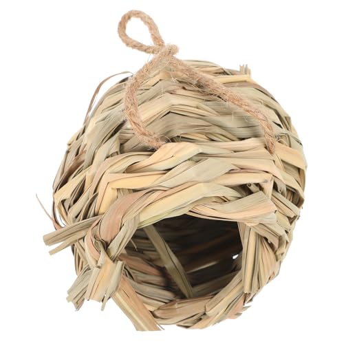 ERINGOGO Gewebtes Aus Stroh Handgefertigte Hamsterhütte Atmungsaktives Haustier Nest Für Kleintiere Für Garten Und Fotorequisite Gemütlicher Lebensraum Für Hamster ERINGOGO Gewebtes Aus Stroh Handgefertigte Hamsterhütte Atmungsaktives Haustier Nest Für Kleintiere Für Garten Und Fotorequisite Gemütlicher Lebensraum Für Hamster von ERINGOGO