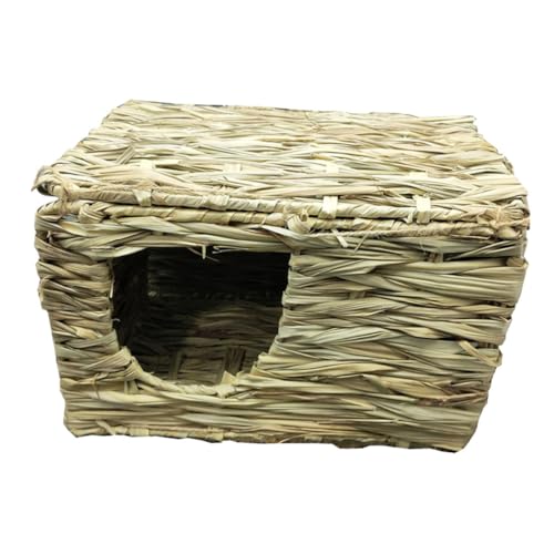 ERINGOGO Halbgeschlossenes Haustiernest Klein Hase Bettwäsche Kaninchen Drinnen Heu Hamster Meerschweinchenhaus Haustierbettnest Schlafnest Für Haustiere Schilfgras ERINGOGO Halbgeschlossenes Haustiernest Klein Hase Bettwäsche Kaninchen Drinnen Heu Hamster Meerschweinchenhaus Haustierbettnest Schlafnest Für Haustiere Schilfgras von ERINGOGO