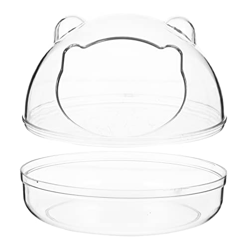 ERINGOGO Hamsterbadezimmer Hamsterstreu waschbar Wurf Baden Kleiner Behälter Hamsterstaubbad Hamstersandbadbadewanne Hamsterwaschbecken Toilettenbehälter für Hamster Plastik Transparent ERINGOGO Hamsterbadezimmer Hamsterstreu waschbar Wurf Baden Kleiner Behälter Hamsterstaubbad Hamstersandbadbadewanne Hamsterwaschbecken Toilettenbehälter für Hamster Plastik Transparent von ERINGOGO