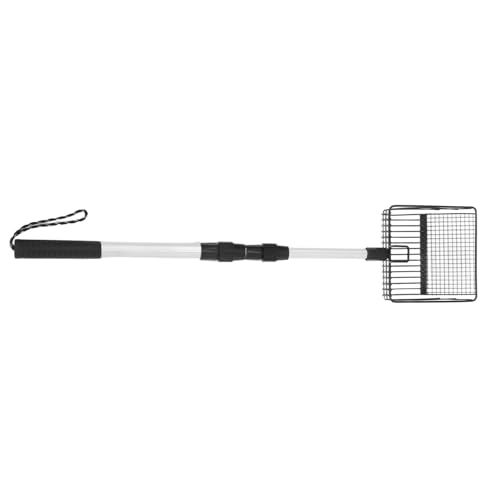 ERINGOGO Metal Katzenstreuschaufel aus Metall mit Ergonomischem Rutschfestem Griff und Verstellbarem Teleskopstiel Tiefes Sieb für Einfache Entfernung von Katzenstreu Hühnerstall und ERINGOGO Metal Katzenstreuschaufel aus Metall mit Ergonomischem Rutschfestem Griff und Verstellbarem Teleskopstiel Tiefes Sieb für Einfache Entfernung von Katzenstreu Hühnerstall und von ERINGOGO