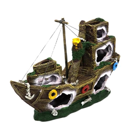 ERINGOGO Piratenschiffswrack Dekoration Aquarium Schiffswrack Landschaft Kleines Aquarium Schiffswrack Aquarium Schiffswrack Aquarium Schiffswrack ERINGOGO Piratenschiffswrack Dekoration Aquarium Schiffswrack Landschaft Kleines Aquarium Schiffswrack Aquarium Schiffswrack Aquarium Schiffswrack von ERINGOGO