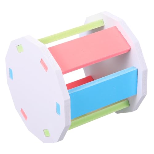 ERINGOGO Regenbogen-Hamsternestrad Kauspielzeug für Hunde Bausatz Nagetierkäfig Chinchilla Meerschweinchenkäfig Hamster hamsterspielzeug Hamsterbedarf Hamster Running Wheel PVC von ERINGOGO