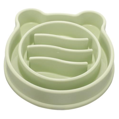 ERINGOGO Slow-Food-Bowl Haustier erhöhter Hundenapf Haustierbedarf Hundenäpfe Kleiner Hund Welpe tierische bescherung Tierschutz Slow Feeder für Katzen Katzenbedarf pp Light Green von ERINGOGO