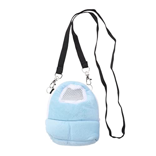 ERINGOGO Tragetasche Für Haustiere Kleine Haustierträger Tasche Blau S Atmungsaktives Design Für Hamster Und Kleine Haustiere Für Unterwegs von ERINGOGO