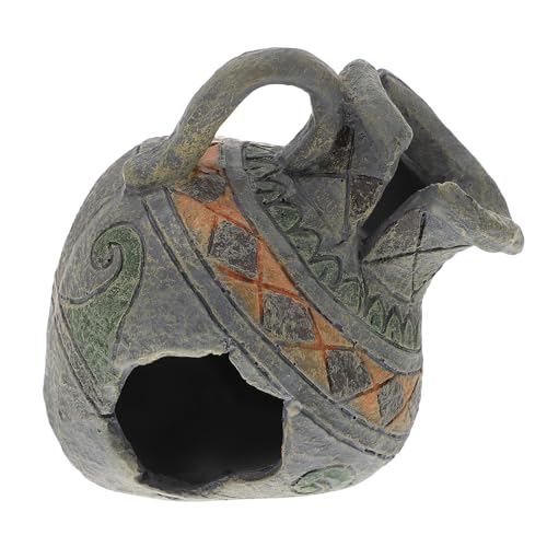 ERINGOGO Versteck Für Fische Und Garnelen Hausfelsen Aquarium Dorfdekoration Zubehör Ornament Höhle Verstecke Simulationsvase Statue Aquariumvase Künstlicher Aquarienkies ERINGOGO Versteck Für Fische Und Garnelen Hausfelsen Aquarium Dorfdekoration Zubehör Ornament Höhle Verstecke Simulationsvase Statue Aquariumvase Künstlicher Aquarienkies von ERINGOGO