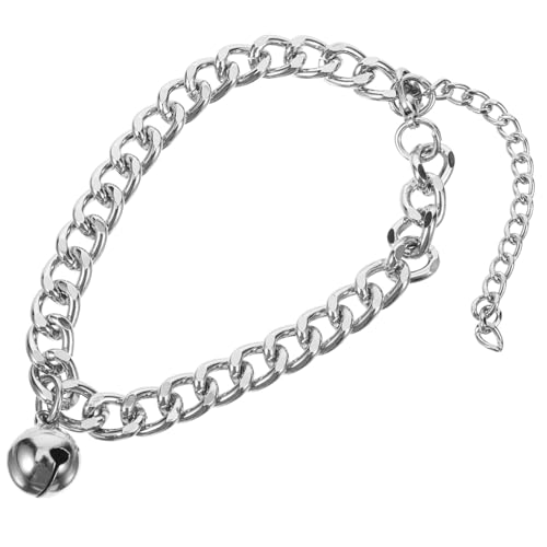 ERINGOGO Verstellbares Katzenhalsband Aus Aluminiumlegierung Mit Glöckchen Dekoratives Hundehalsband Für Kleine Haustiere Leicht Und Tragbar Für Kätzchen Und Kleine Hunde von ERINGOGO