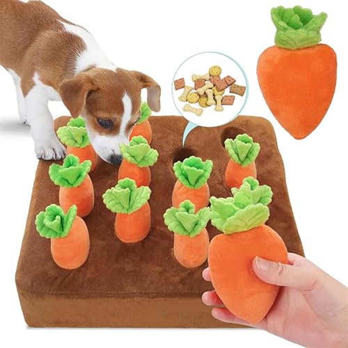 ERISAMO Carrot Patch Cat Toy, Carrot Catnip Toys for Cats, Catnip Carrot Cat Toy, Carrot Cat Toycat Carrot Toy, Cat Carrot Puzzle Toy, Interactive Feather Cat Toys for Indoor Cats (Without Sound) von ERISAMO