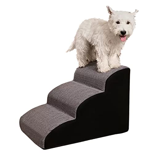 Pet Treppen Haustiertreppe for Katzen for Einsteigen Ins Bett, rutschfeste Hundetreppe for Couch/Innenbereich/Schlafzimmer/Ecke, 30/35/40 cm Hoch, Schaumstoff Mit Hoher Dichte (Size : 40x60x40cm(15.7 von ERRULAN