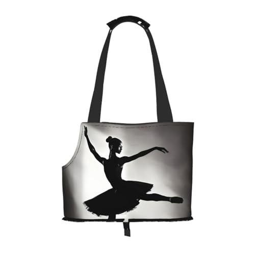 Ballerina Dance Haustier-Tragetasche, Handtasche, Katzen, Hunde, bequem, tragbar, faltbar, Haustiertasche von ERSDWRE