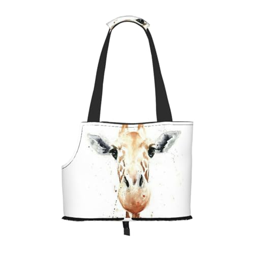 Giraffe Haustier-Tragetasche, Handtasche, Katzen, Hunde, bequem, tragbar, faltbar, Haustiertasche von ERSDWRE