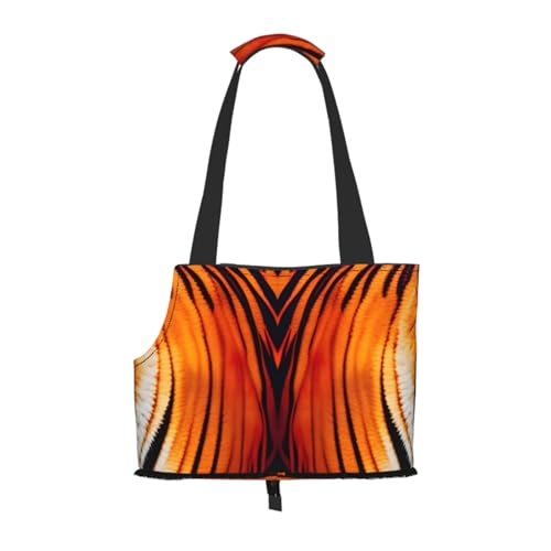 Tiger Stripes Orange Pattern Pet Carrier Handbag Cats Dogs Comfort Portable Foldable Pet Bag Dog Carrier Pet Tote Bag von ERSDWRE