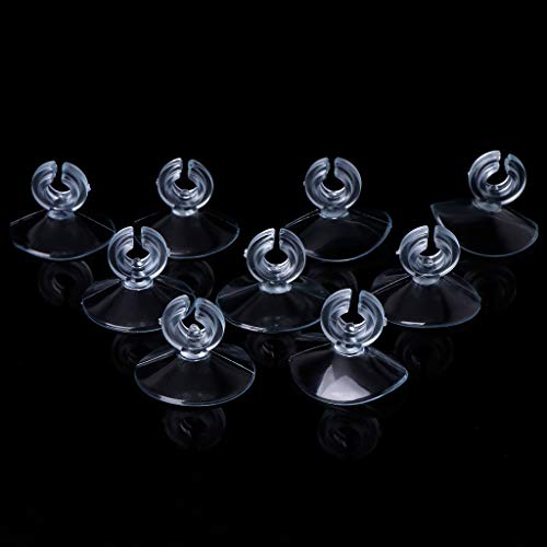 ERYUXWE 10Pcs Ersatz Saugnapf Mit Clip 1 2 In Dia Für Aquarium Luft Schlauch Fisch Für Zubehör Klar Sucker von ERYUXWE