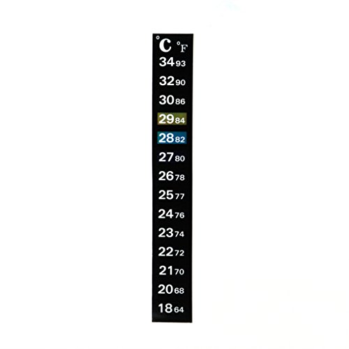 ERYUXWE Aufklebbare Thermometerstreifen Vertikale Aufkleber Digitale Temperaturanzeige Für Die Gärung Von Wein Und Bier 64–93 ℉/ 18–34 ℃ von ERYUXWE