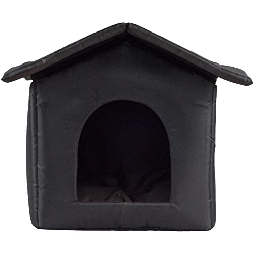 Katzenhaus für den Außenbereich, isoliertes Hundehaus, Katzenhaus für draußen, warm, wasserdicht, für den Innen und Außenbereich, zusammenklappbar, warme Katzenhäuser für den Winter, für Katzen, von ERZU